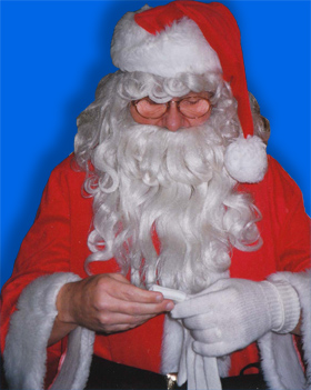 Santa preparing for visit